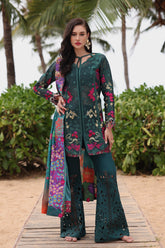 Afrozeh Embroidered Lawn Suits Unstitched 3 Piece AF25UL25 D-02 Vermora – Luxury Collection