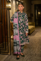 M Basics by Maria B Printed Khaddar Suits Unstitched 3 Piece MB24MB D-04 B – Winter Collection