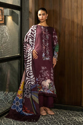 M Basics by Maria B Printed Linen Suits Unstitched 3 Piece MB24MB D-12 A – Winter Collection