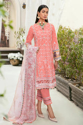 Baroque Embroidered Lawn Suit Unstitched 3 Piece BQ22E BQU-BL08-D07 – Eid Collection