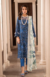 Al-Zohaib Sunshine Bloom Schiffli Embroidered Lawn Suits with Embroidered Chikankari Schiffli Dupatta Unstitched 3 Piece AZS25SB S-01 – Summer Collection