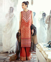 Cross Stitch Luxury Lawn Embroidered Suits Unstitched 3 Piece Collection – Mushq O Naranj – 18-