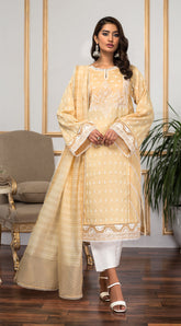 Anaya Embroidered Jacquard Suits Unstitched 3 Piece AKC23WD AL23-21 Ziana-