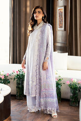 Qalamkar Chikankari Lawn Suit Unstitched 3 Piece QLM25CE CS-03 Alaila – Summer Collection