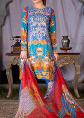 Maria by Zebaish - Embroidered Karandi - Unstitched 3 Piece Suit