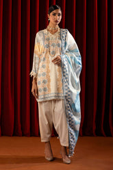 Sana Safinaz Embroidered Linen Suits Unstitched 3 Piece M243-023A-3CQ – Luxury Winter Collection