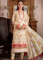 Al-Zohaib Sunshine Bloom Schiffli Embroidered Lawn Suits with Embroidered Chikankari Schiffli Dupatta Unstitched 3 Piece AZS25SB S-10- Summer Collection