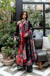 Afrozeh Embroidered Lawn Suits Unstitched 3 Piece AF25UL25 D-03 Elva – Luxury Collection