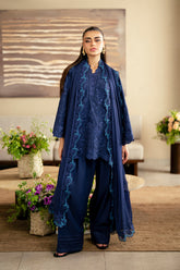 Azure Embroidered Lawn Suits Unstitched 3 Piece AZU25LL Sapphire Veil – Summer Collection