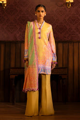 Sana Safinaz Embroidered Linen Suits Unstitched 3 Piece M243-016A-3DB – Luxury Winter Collection