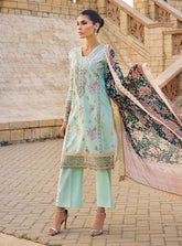 Zainab Chottani Chikankari Lawn Suits Unstitched 3 Piece ZC24CL D-2A Kiran – Summer Collection