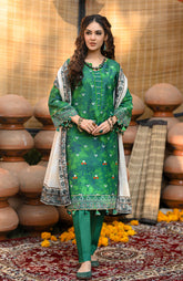 Monsoon Chunri By Al Zohaib Printed Lawn Suit Unstitched 3 Piece MSH-25-01- Summer Collection