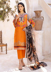 Charizma Embroidered Lawn Suits Unstitched 3 Piece CRZ23-A3 AN-024B – Summer Collection