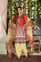 Fern - Inaya - Digital Printed & Embroidered Linen