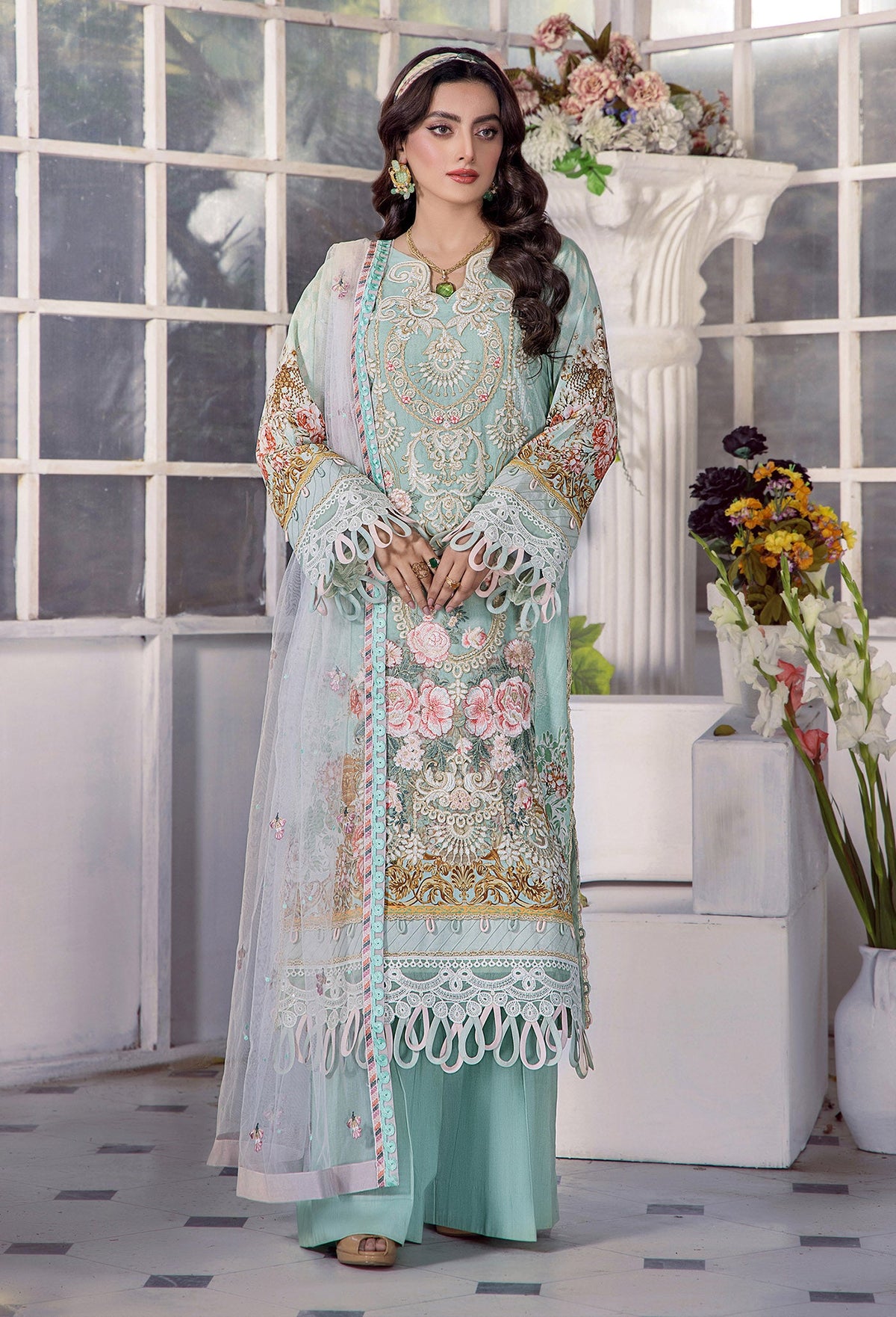 Adan Libas Luxury Lawn Embroidered Series by Fatima Ammad -ALFM-01