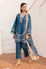 Baroque Embroidered Lawn Suits Unstitched 3 Piece BQ25EL- UF-4148 – Summer Collection