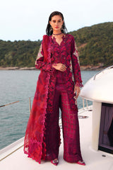 Afrozeh Embroidered Lawn Suits Unstitched 3 Piece AF25UL25 D-01 Seren – Luxury Collection