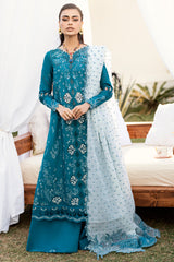 Qalamkar Chikankari Lawn Suit Unstitched 3 Piece QLM25CE CS-07 Alyana – Summer Collection