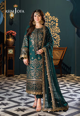Asim Jofa Embroidered Lawn Suits Unstitched 3 Piece AJ – AJFI-30