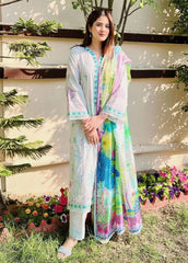 Suay by Farah Talib Embroidered Lawn Suits Unstitched 3 Piece FTA24LU FTA 08 Zoella Grey – Luxury Collection