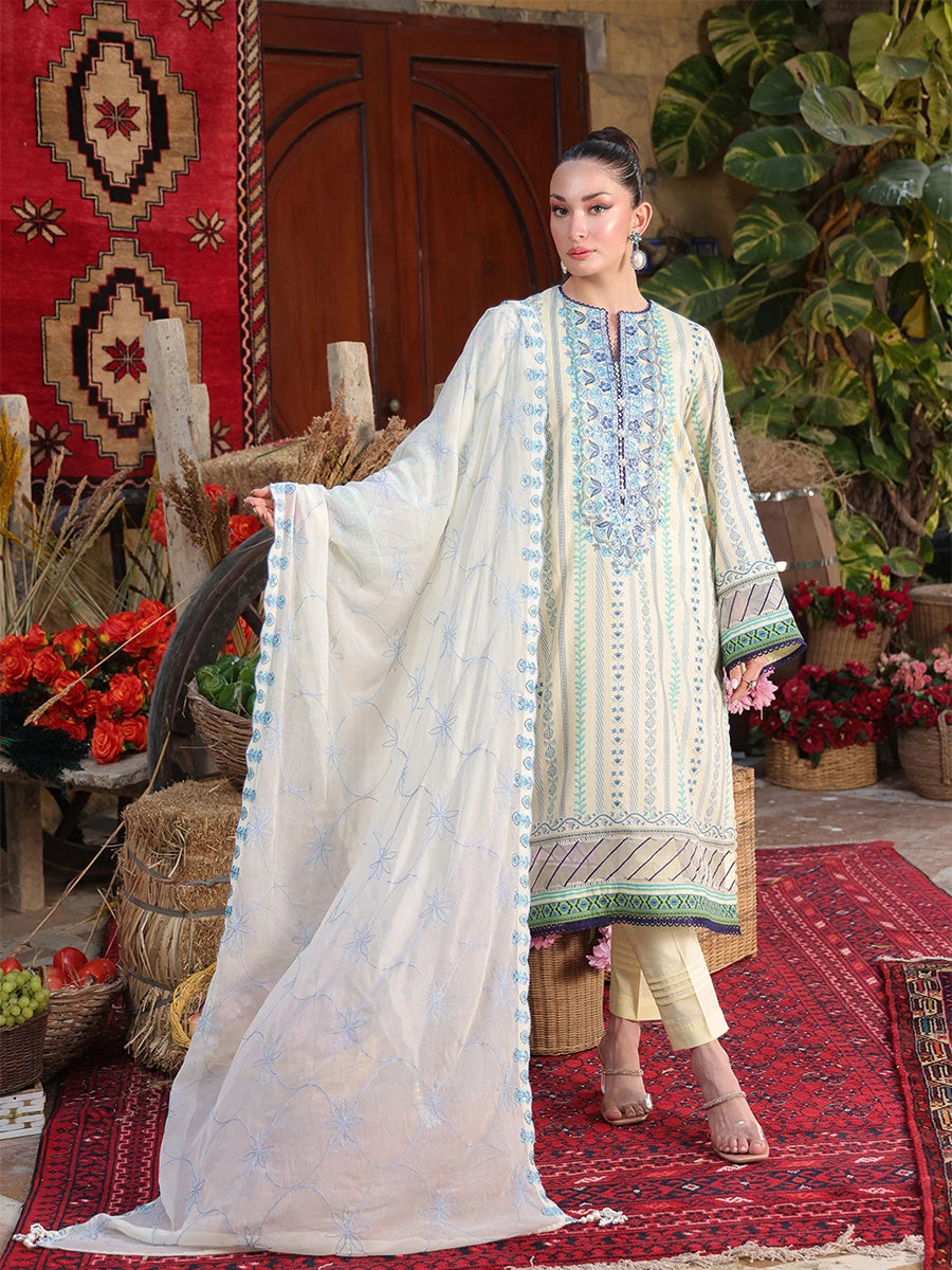 Izel by Salitex Embroidered Suits Unstitched 3 Piece SUNW6PE002UT – Fall Collection