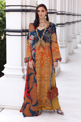 Afrozeh Embroidered Lawn Suits Unstitched 3 Piece AF25UL25 D-09 Halacy – Luxury Collection