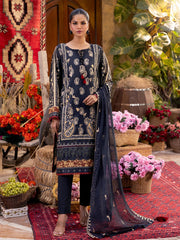 Izel by Salitex Embroidered Suits Unstitched 3 Piece SUNW6PE007UT – Fall Collection