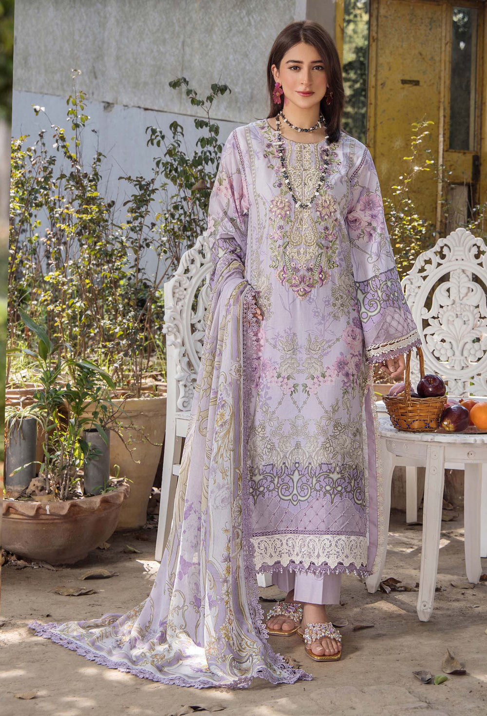 Jasmine by Adan Libas Luxury Lawn Embroidered 3PC Un-Stitched Suits – JAL25-10