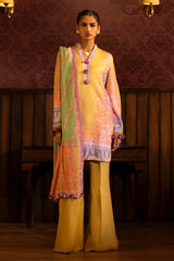 Sana Safinaz Embroidered Linen Suits Unstitched 3 Piece M243-016A-3DB – Luxury Winter Collection
