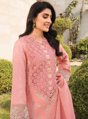 Rang Rasiya Embroidered Lawn Suits Unstitched 3 Piece RR24PE D-07 Parisa – Summer Eid Collection–
