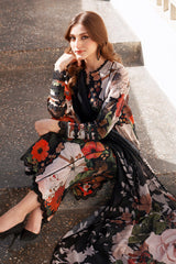 Baroque Embroidered Lawn Suits Unstitched 3 Piece BQ25EL- UF-4065- Summer Collection