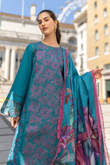 Carnation By Rang Rasiya Embroidered Organza Suit Unstitched 3 Piece RR24CE D-01 Ella – Winter Collection