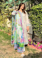 Suay by Farah Talib Embroidered Lawn Suits Unstitched 3 Piece FTA24LU FTA 08 Zoella Grey – Luxury Collection