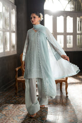 Ensembles by Azure Embroidered Chiffon Suits Unstitched 3 Piece AZU25EF Icy Mist ES-107 – Festive Collection