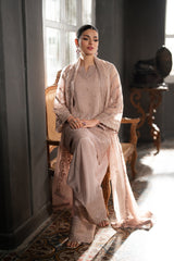Ensembles by Azure Embroidered Chiffon Suits Unstitched 3 Piece AZU25EF Fadad Rouge ES-105 – Festive Collection