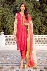 Charizma Signature Embroidered Lawn Suit Unstitched 3 Piece CRSL0-D09 – Eid Collection