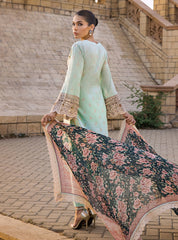 Zainab Chottani Chikankari Lawn Suits Unstitched 3 Piece ZC24CL D-2A Kiran – Summer Collection