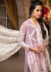 Zardan – Guzillek Embroidered Khaadi Net - Luxury Collection