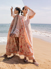 Zainab Chottani Chikankari Lawn Suits Unstitched 3 Piece ZC24CL D-2A Nora – Summer Collection-