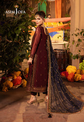 Asim Jofa Chamak-Damak Embroidered Chiffon Suits Unstitched 3 Piece AJ – AJCD-20