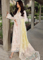Qalamkar Chikankari Lawn Suit Unstitched 3 Piece QLM24F PS-03 Irsa – Festive Collection–