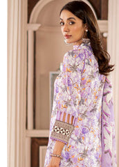 Al-Zohaib Sunshine Bloom Schiffli Embroidered Lawn Suits with Embroidered Chikankari Schiffli Dupatta Unstitched 3 Piece AZS25SB S-05- Summer Collection