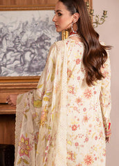 Al-Zohaib Sunshine Bloom Schiffli Embroidered Lawn Suits with Embroidered Chikankari Schiffli Dupatta Unstitched 3 Piece AZS25SB S-10- Summer Collection