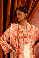 Sana Safinaz Embroidered Linen Suits Unstitched 3 Piece M243-023B-3CQ – Luxury Winter Collection