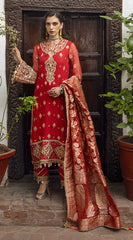 Anaya Embroidered Chiffon Suits Unstitched 3 Piece AKC22WD AKW22-07 Hiranur – Wedding Collection