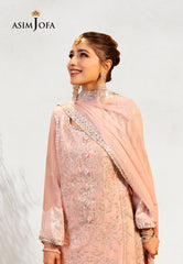 Asim Jofa Chamak-Damak Embroidered Chiffon Suits Unstitched 3 Piece AJ – AJCD-14