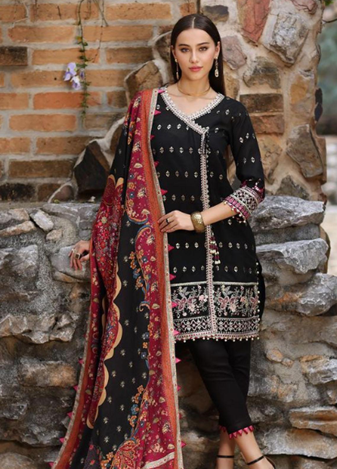 Noor By Saadia Asad - Embroidered Karandi Suits - Unstitched 3 Piece Collection