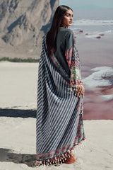 Sana Safinaz Embroidered Slub Suits Unstitched 3 Piece S241-007B-3CP – Luxury Winter Collection