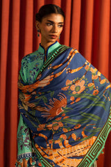 Sana Safinaz Embroidered Linen Suits Unstitched 3 Piece M243-022A-3DB – Luxury Winter Collection