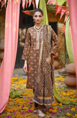 Monsoon Chunri By Al Zohaib Printed Lawn Suit Unstitched 3 Piece MSH-25-07- Summer Collection